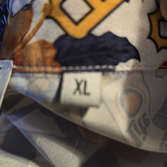 Pittsburgh Pirates & Miller Lite Colorful Floral Men's Shirt XL - Picture 4 of 5